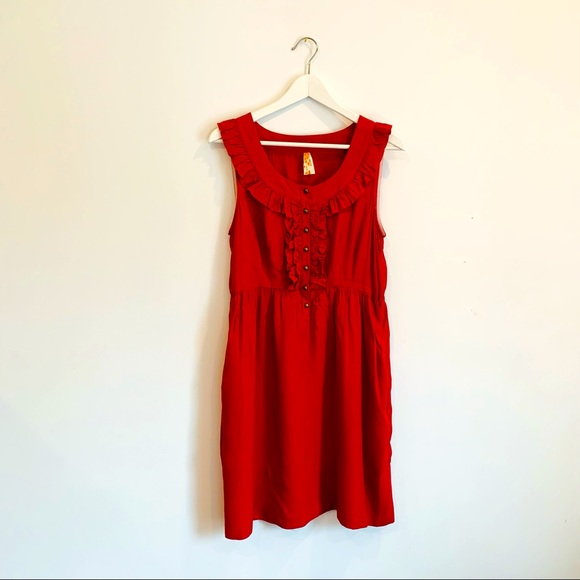 Maeve Dresses & Skirts - Anthropologie Maeve Red Dress - Small